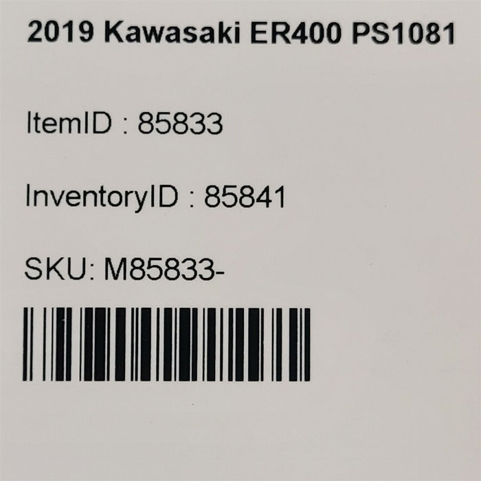 19-23 Kawasaki Ninja 400 Er400 Ecu Ecm Cdi Computer Brain Box Ps1081