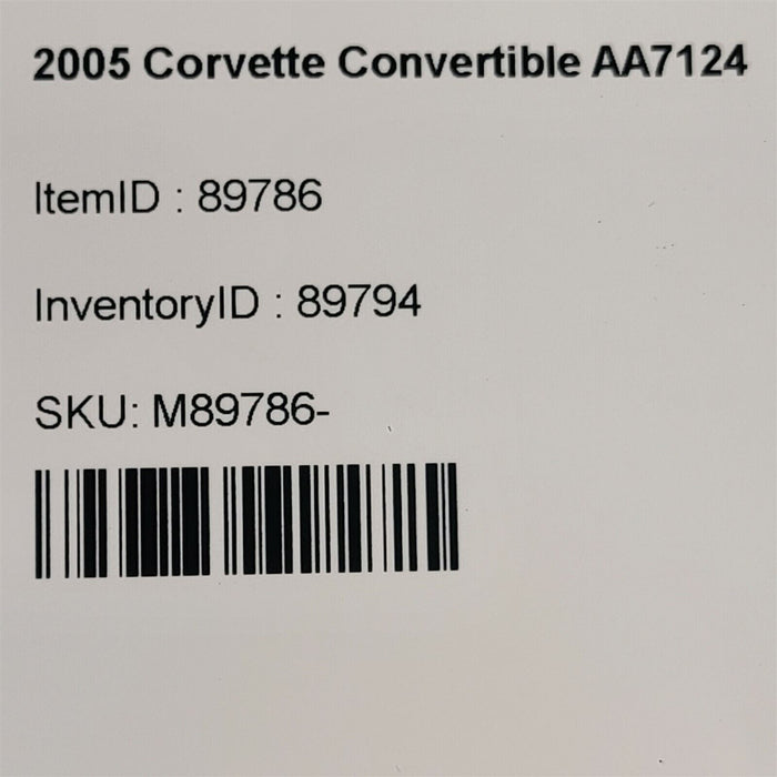 05-13 Corvette C6 Pbr Brake Calipers Front & Rear Set Base Model Aa7124