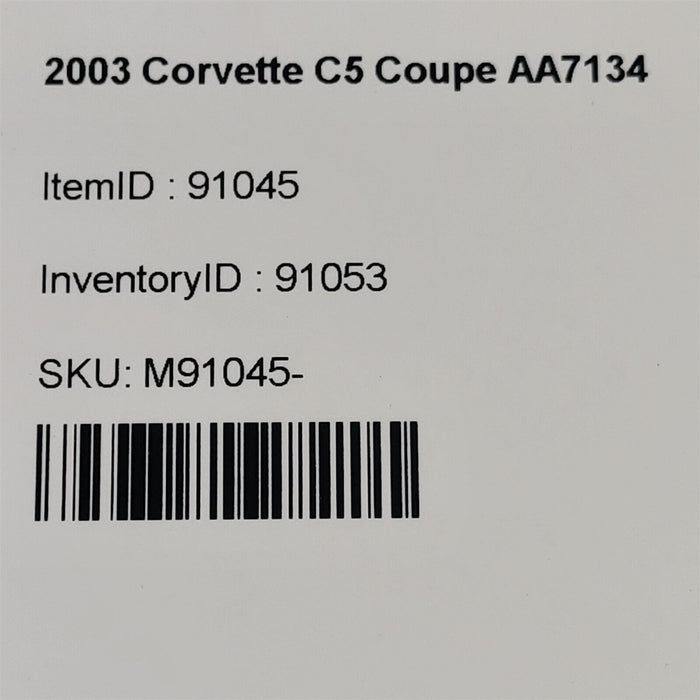 01-04 Corvette C5 Lateral Acceleration Sensor Oem Aa7134