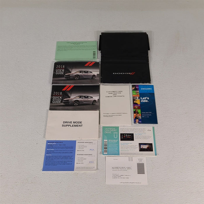 2018 Dodge Charger Scat Pack Owners Manual Booklet Pouch AA6952