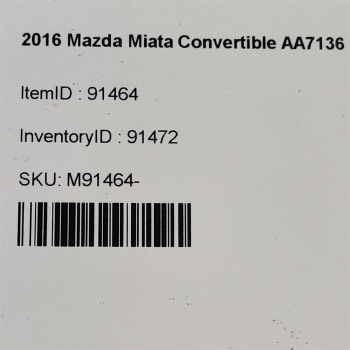 16-18 Mazda Miata Mx-5 Automatic Transmission Module Oem Aa7136