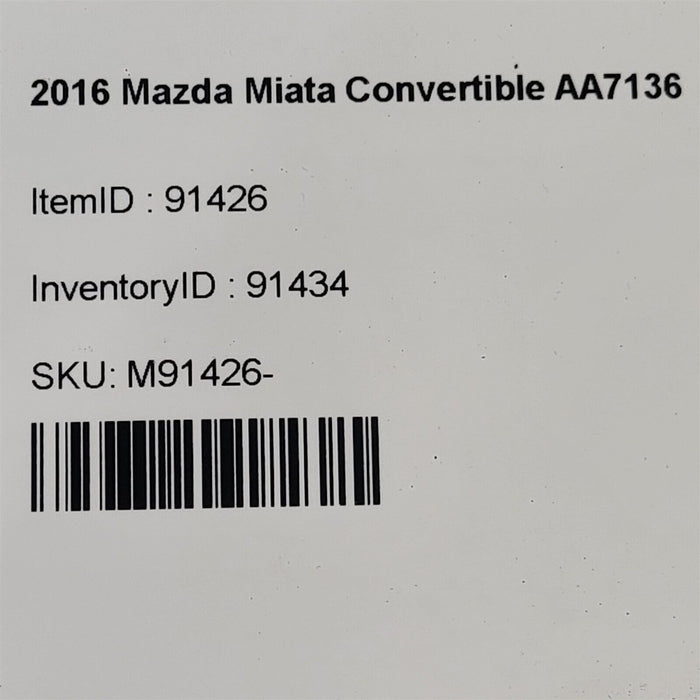16-23 Mazda Miata Mx-5 Driver Control Arm Arms Rear Aa7136