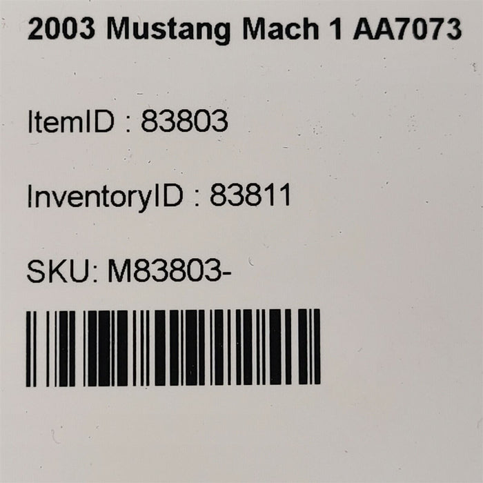 03-04 Mustang Mach 1 Motor Mount Plate Pair Plates AA7073