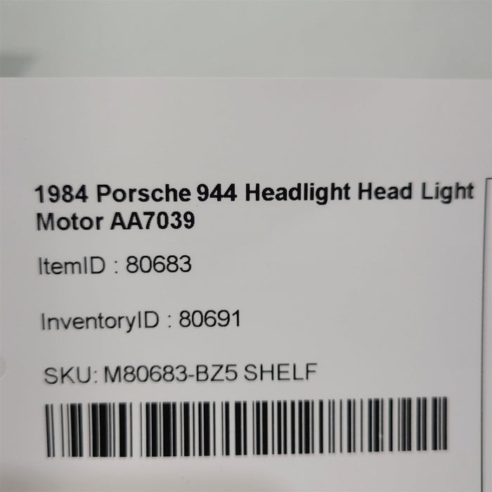 1984 Porsche 944 Headlight Head Light Motor AA7039