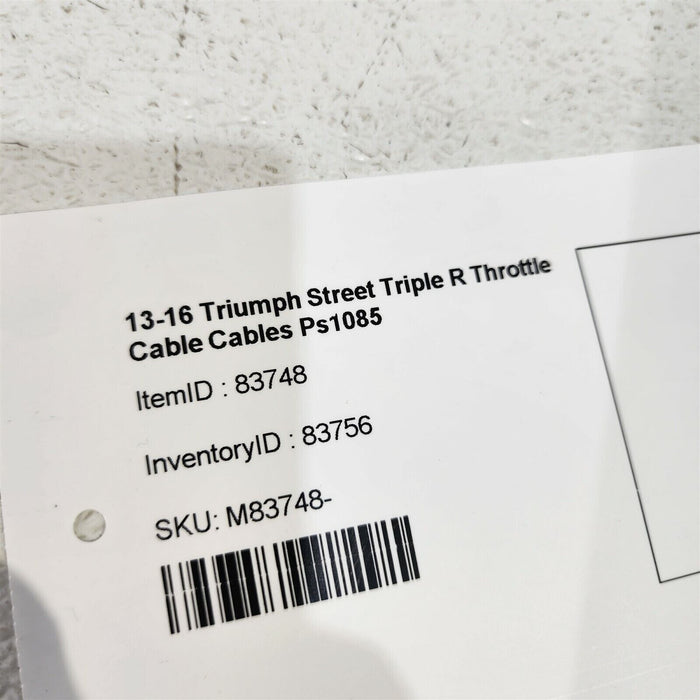 13-16 Triumph Street Triple R Throttle Cable Cables Ps1085