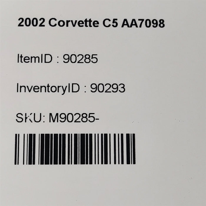 01-04 Corvette C5 Coolant Overflow Bottle Tank Reservoir Aa7098