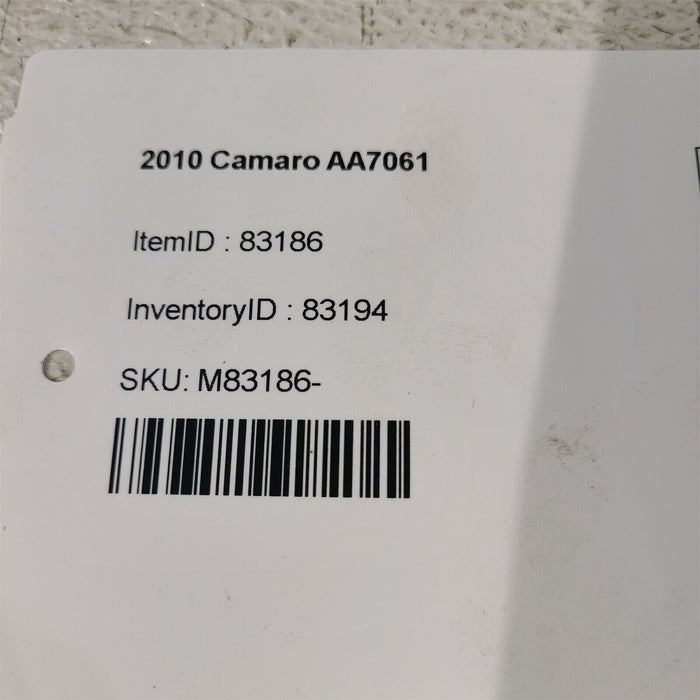 2010 Camaro Ss Parking Aid Assit Control Module 20895116 Aa7061