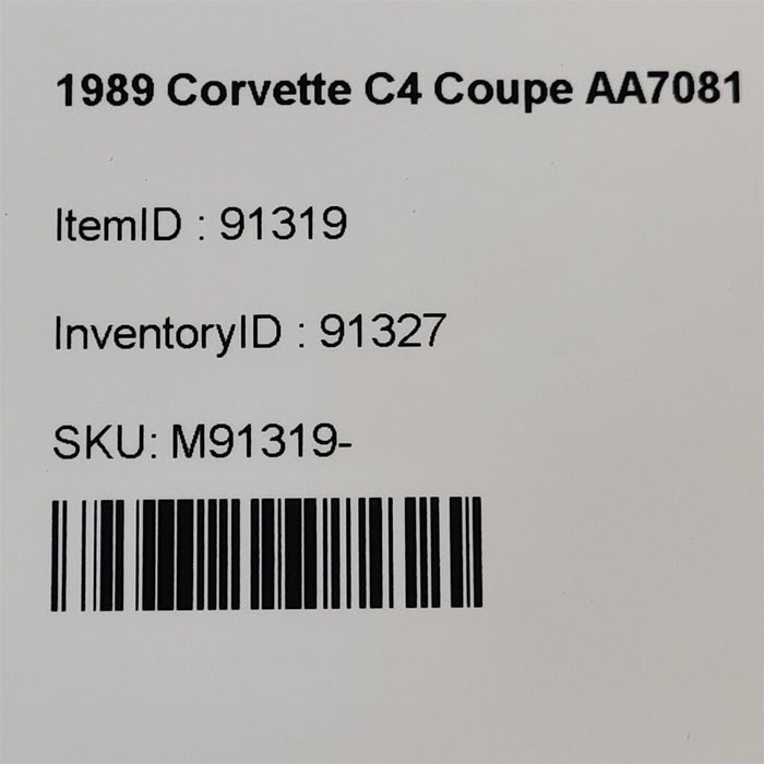 1989 Corvette C4 Tilt Telescopic Steering Column Aa7081