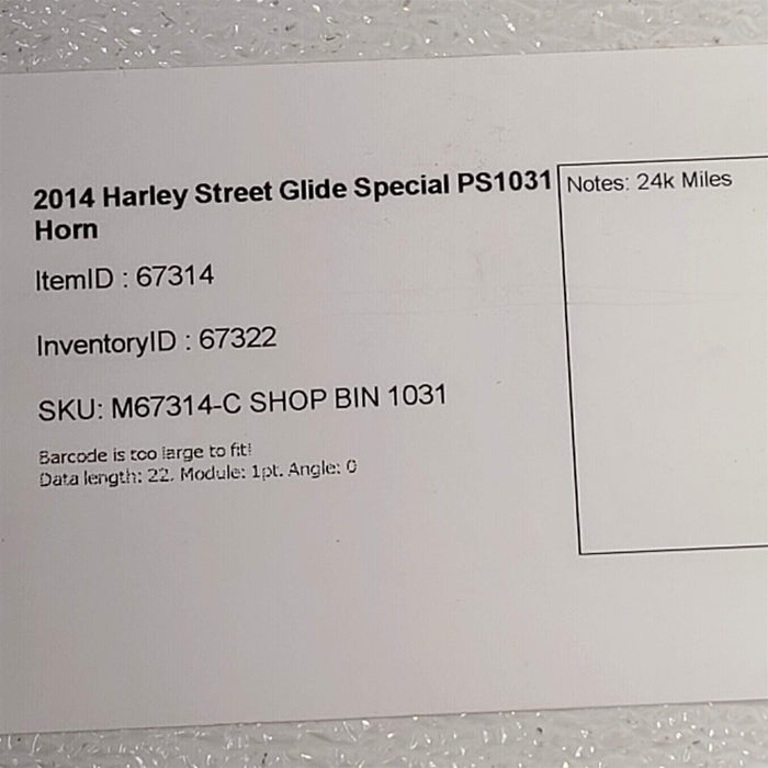 2014 Harley Street Glide Horn Chrome PS1031 — AESCORVETTEPARTS