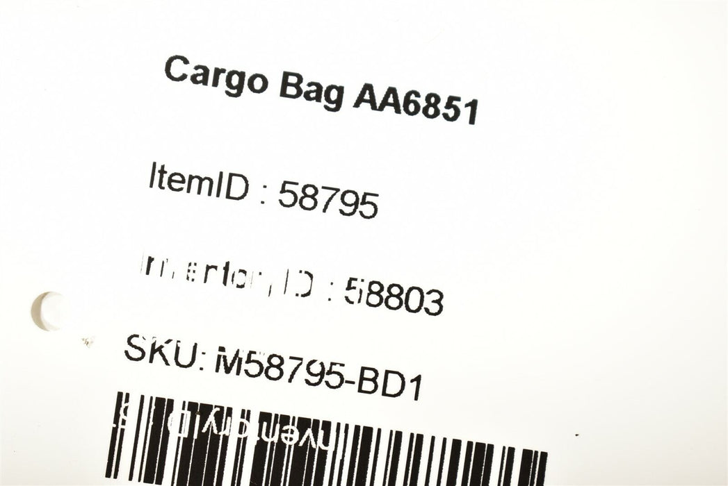 97-99 Porsche 986 Rear Interior Storage Cargo Bag Aa6851
