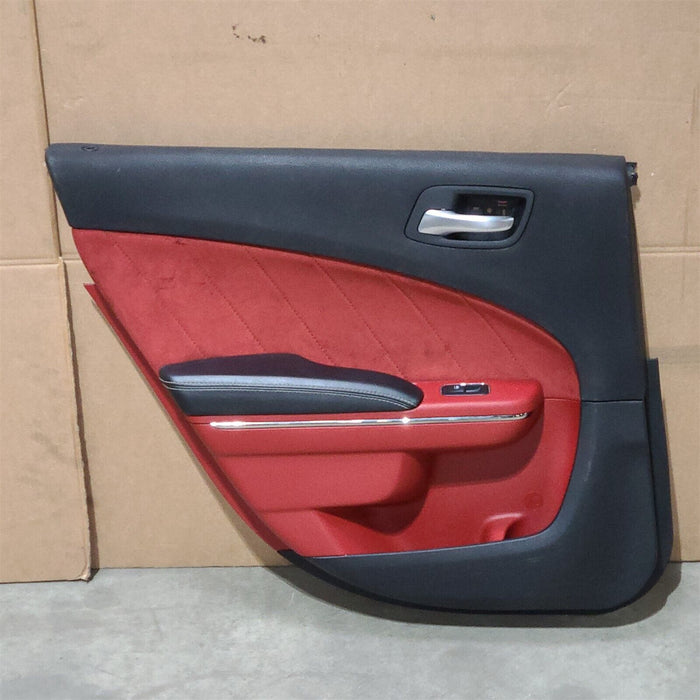 2019 Dodge Charger Scat Pack SRT8 Left Rear Door Panel Red Suede AA6954