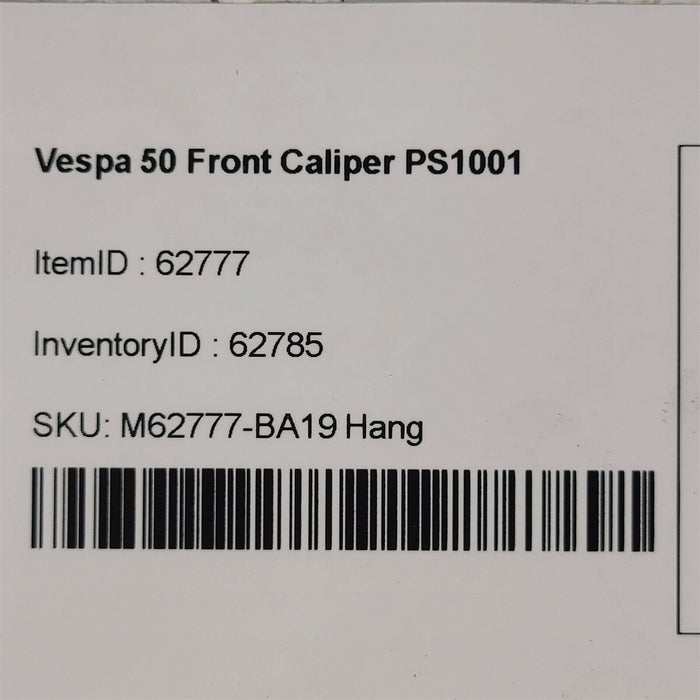 2018 YN50QT-8 Moped Front Caliper PS1001