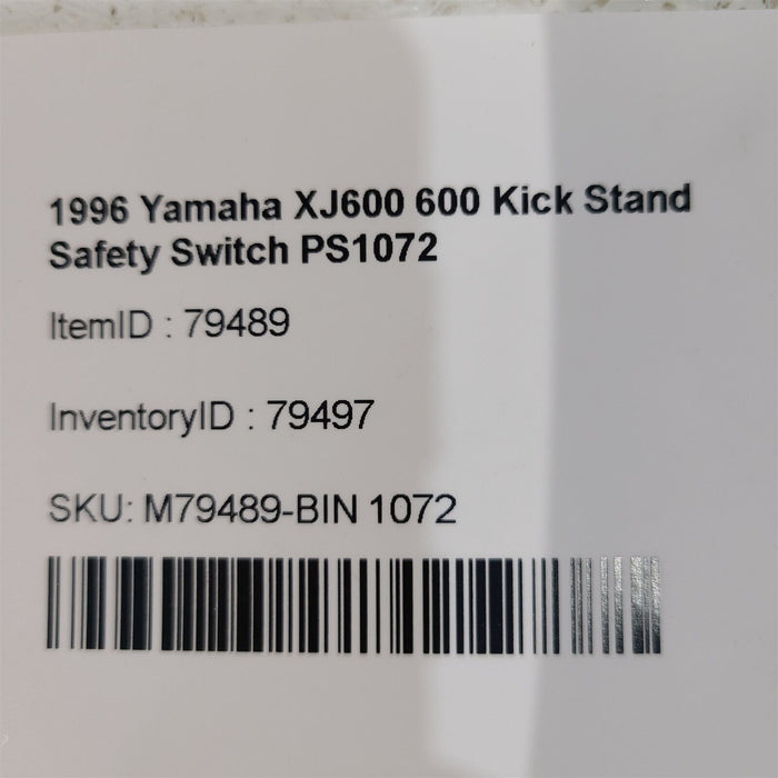 92-98 Yamaha XJ600 600 Kick Stand Safety Switch PS1072