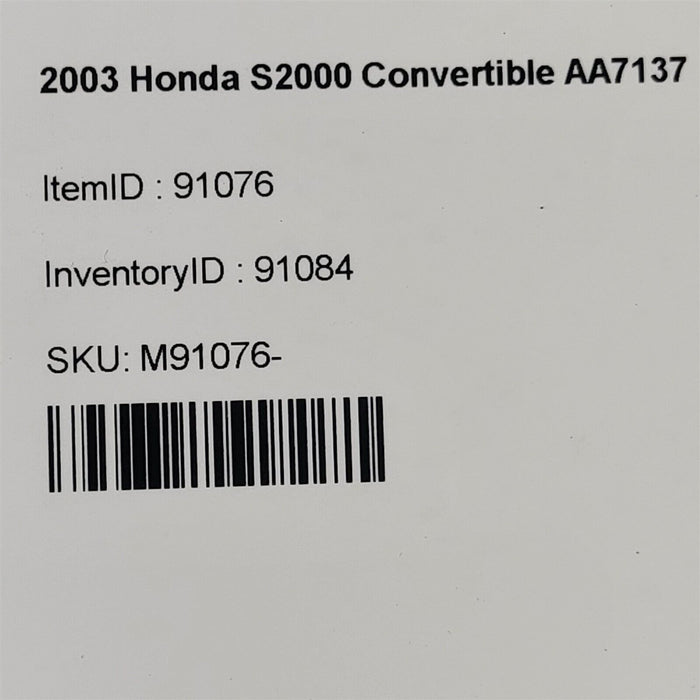00-09 Honda S2000 Front Strut Shock Spring Driver Lh Aa7137