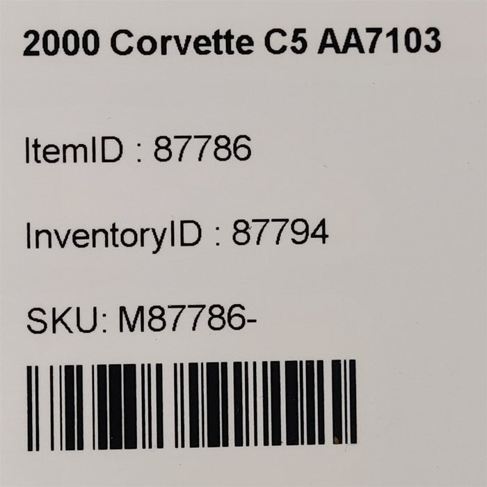 97-04 Corvette C5 Convertible Cargo Net Storage Net Oem Aa7103