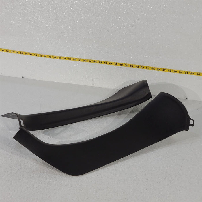 05-13 Corvette C6 Interior B Pillar Seat Belt Trim Covers Oem Ebony Black AA6955