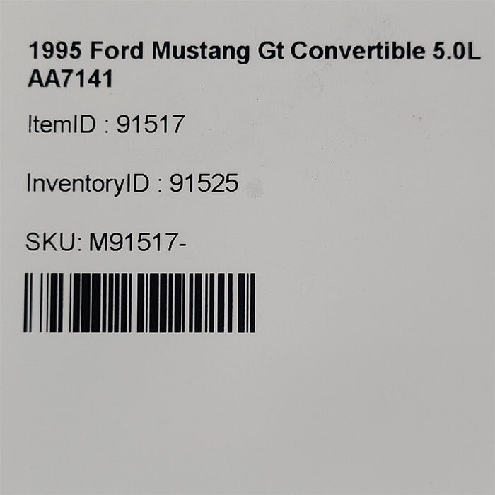 94-98 Mustang Gt Convertible Top With Frame Aa7141