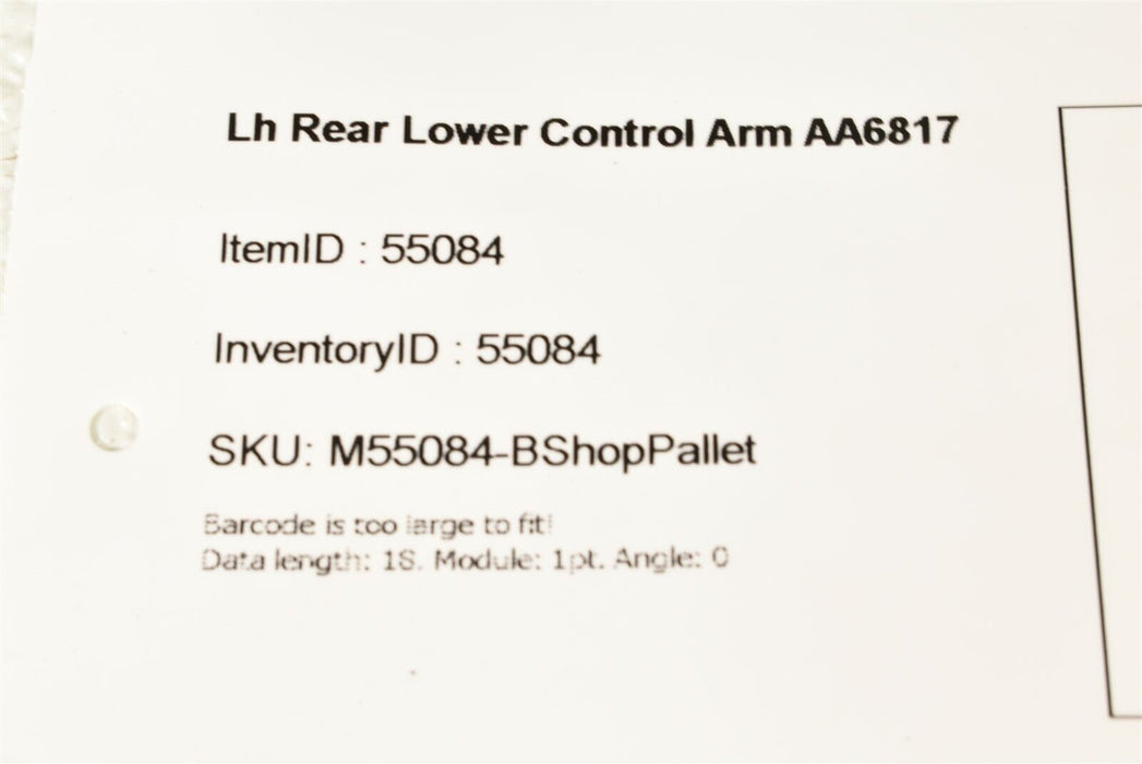 03-06 Porsche Cayenne 955 Driver Lh Rear Lower Control Arm AA6817