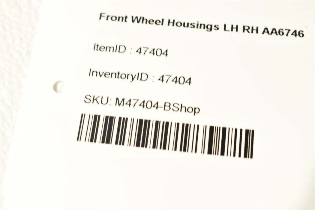 01-05 Miata Mx5 Front Wheel Housings Lh Rh Splash Shields Aa6746