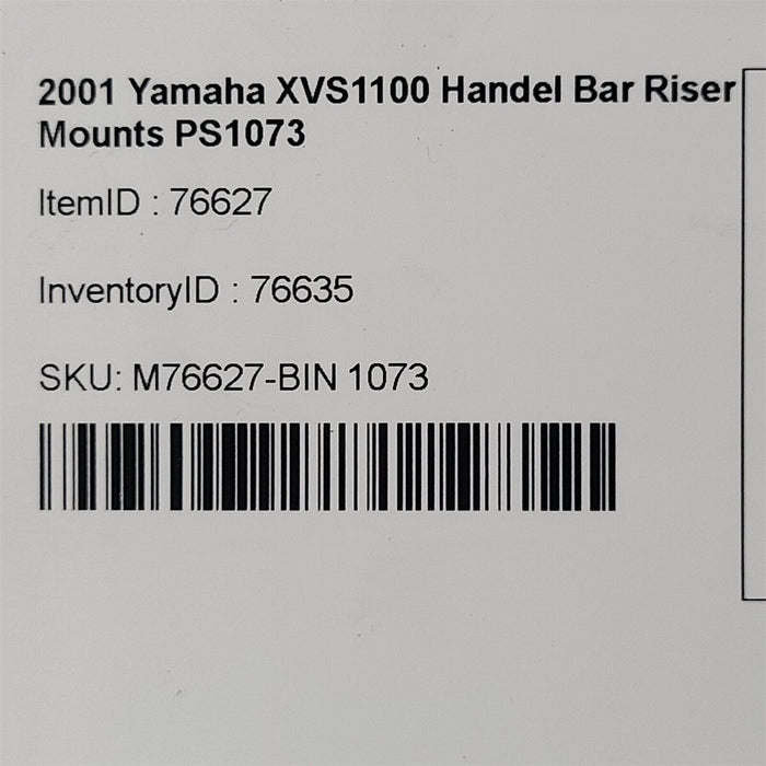 2001 Yamaha XVS1100 Handel Bar Riser Mounts PS1073