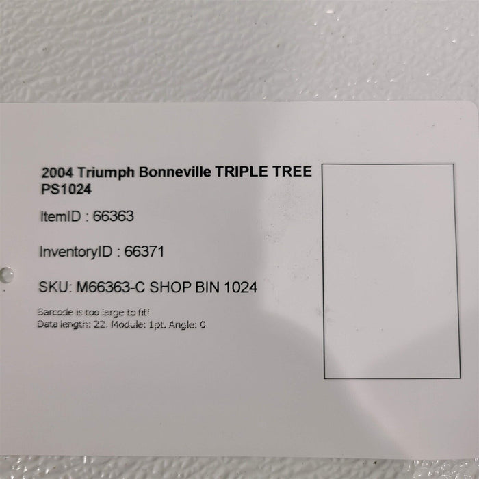 2004 Triumph Bonneville Upper Triple Tree Mount Bracket Ps1024