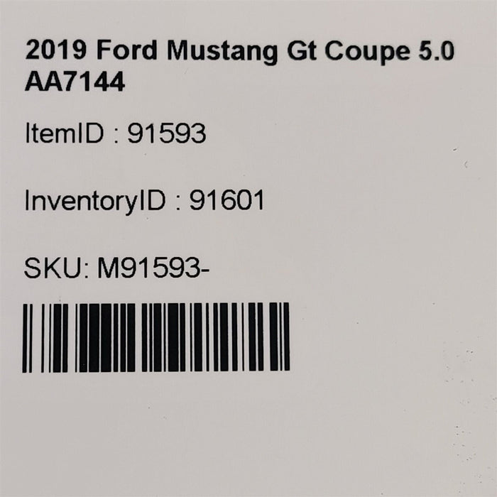 18-22 Mustang Gt Steering Colum Turn Signal Wiper Switch Oem Aa7144