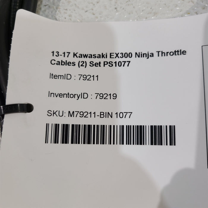 13-17 Kawasaki EX300 Ninja Throttle Cables (2) Set PS1077