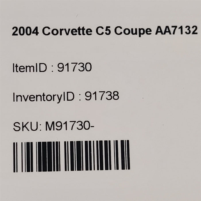 01-04 Corvette C5 Headlight Bezel Plug Aa7132