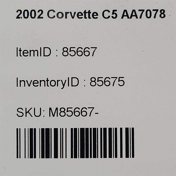 01-04 Corvette C5 Rear Engine Cover Main Seal Plate 5.7L Ls1 Ls6 Aa7078