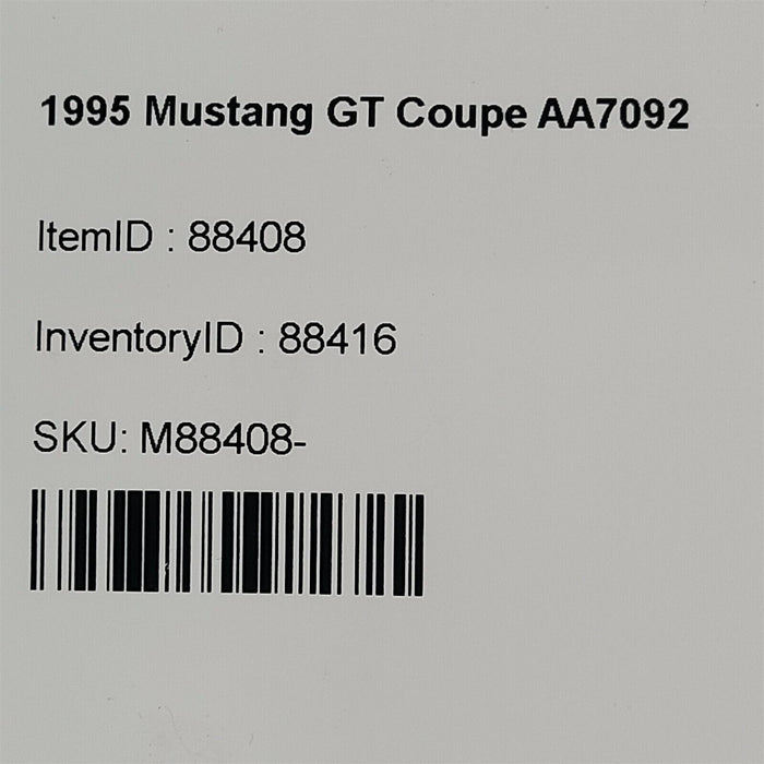 94-95 Ford Mustang 5.0 Front Coil Spring Pair Set Aa7092