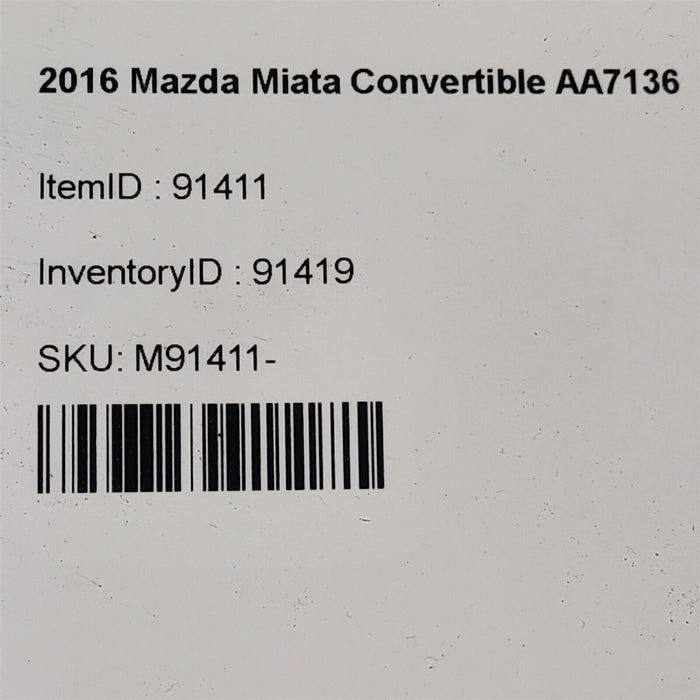 16-23 Mazda Miata Mx-5 Transmission Brace Automatic Trans Torque Arm Aa7136