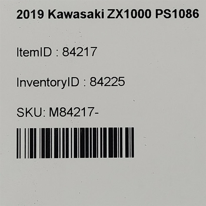 2019 Kawasaki Ninja Zx1000 W Wheel Speed Sensor Ps1086