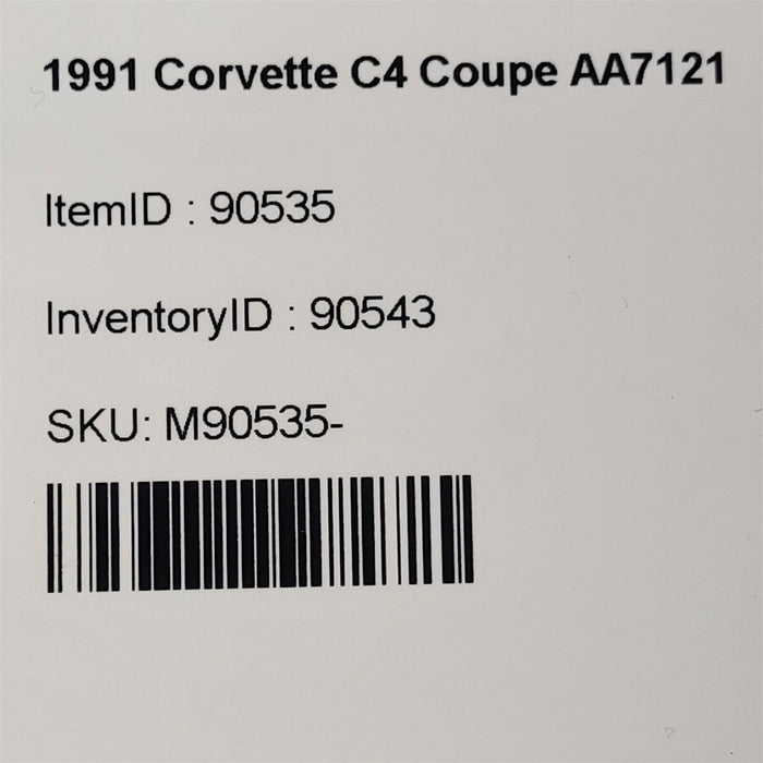 91-96 Corvette C4 Passenger Front Marker Light Lens Housing Aa7121