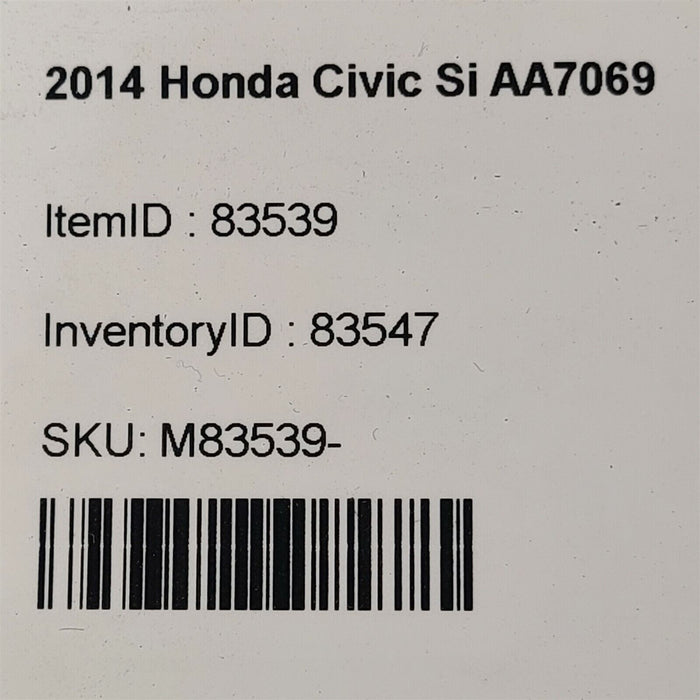 12-15 Honda Civic Si Coupe Driver Rear Brake Caliper LH K24Z7 AA7069