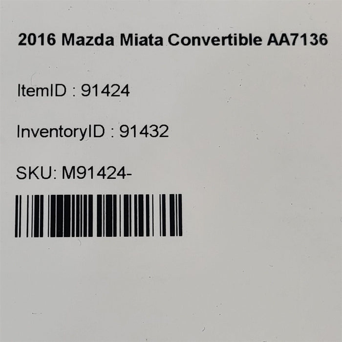 16-19 Mazda Miata Mx-5 Front Seat Set Seats Rh Lh Aa7136