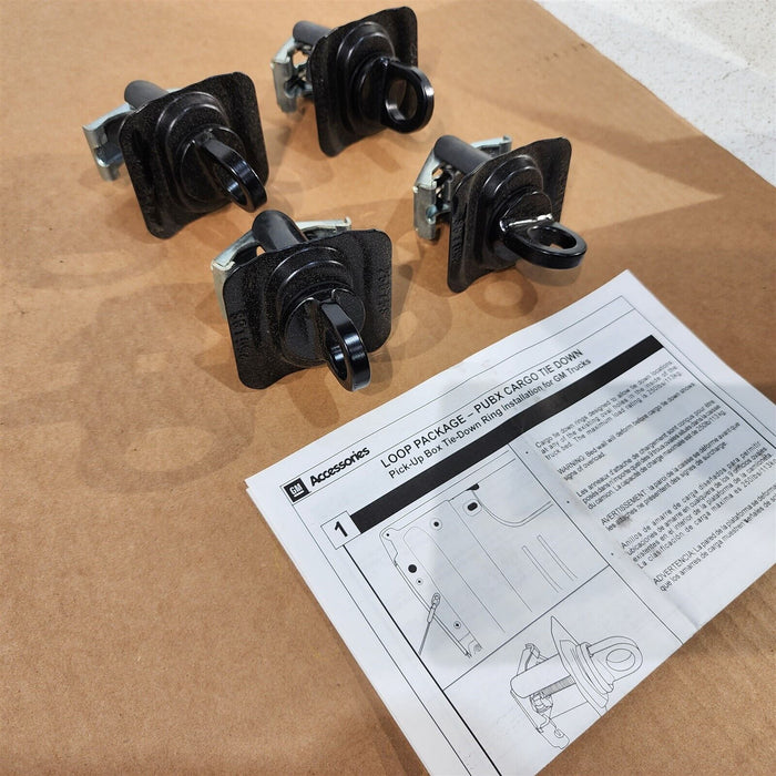GM Pick Up Box Loop Package Pubx Cargo Tie Down Silverado Sierra Duram
