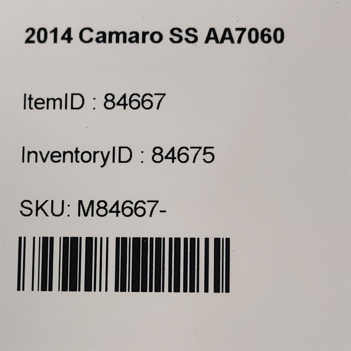 10-15 Camaro Ss Front Hub Wheel Bearing Aa7060