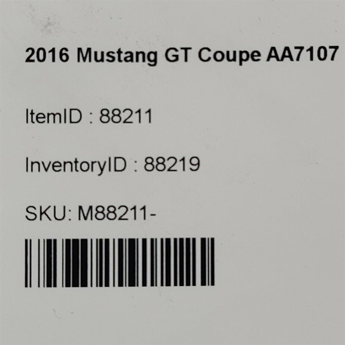 15-17 Mustang Gt Steering Shaft  Aa7107