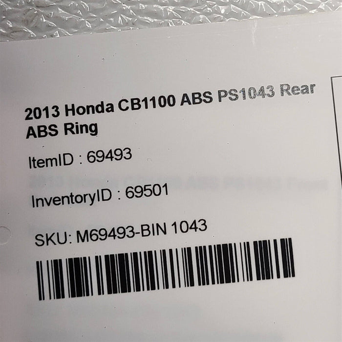 2013 Honda CB1100 ABS Rear ABS Ring PS1043