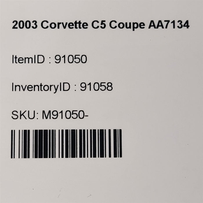 03-04 Corvette C5 Glove Box Glovebox With Latch Light Tan Aa7134