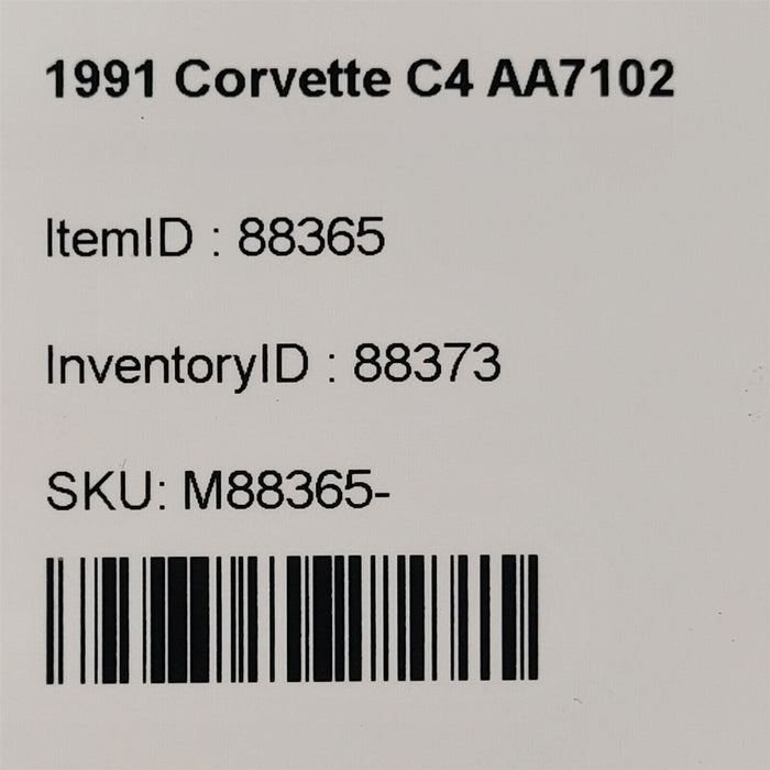 90-91 Corvette C4 Center Console Automatic Shifter Bezel Aa7102