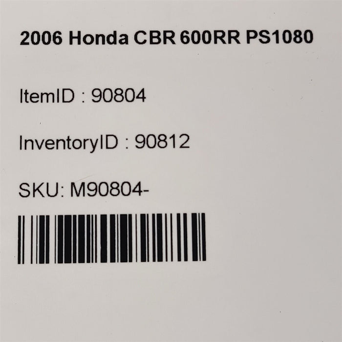 05-06 Honda Cbr 600Rr Foot Rest Peg Left Rear Passenger Ps1080