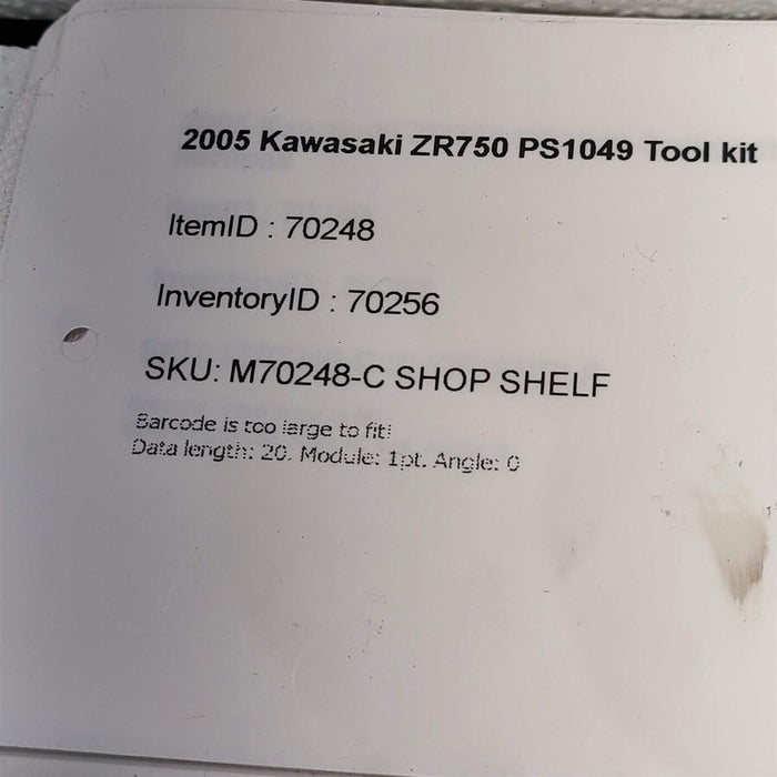 2005 Kawasaki ZR750 Tool Kit PS1049