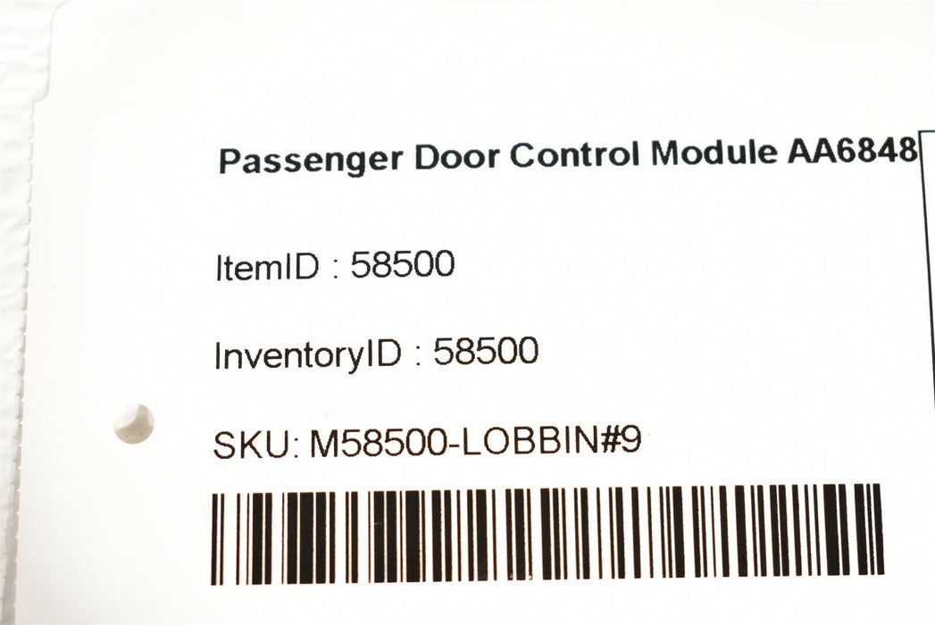 99-00 Corvette C5 Passenger Door Control Module Relay Box 10435192 AA6848