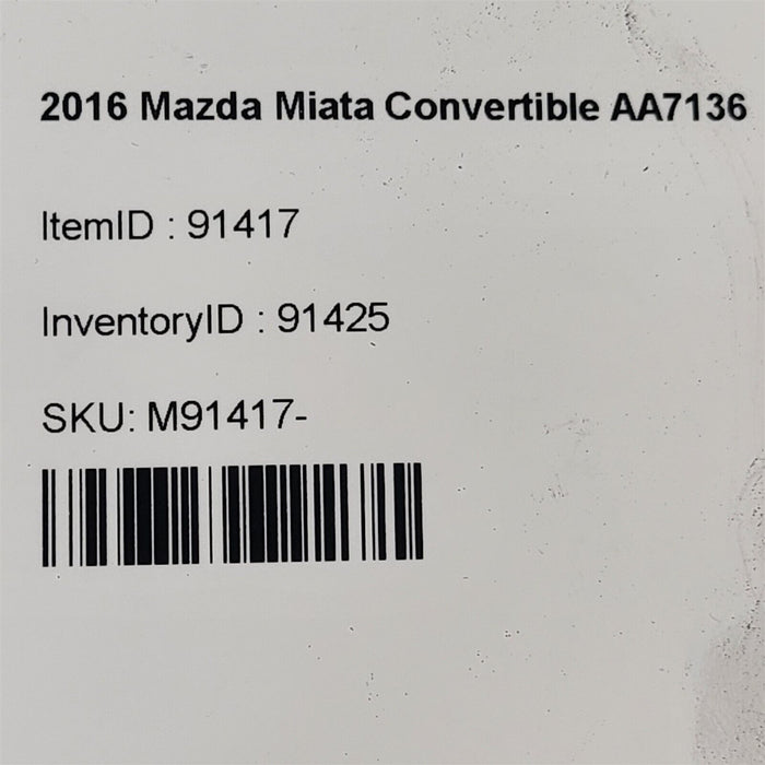 16-23 Mazda Miata Mx-5 Serpentine Belt Tensioner Aa7136