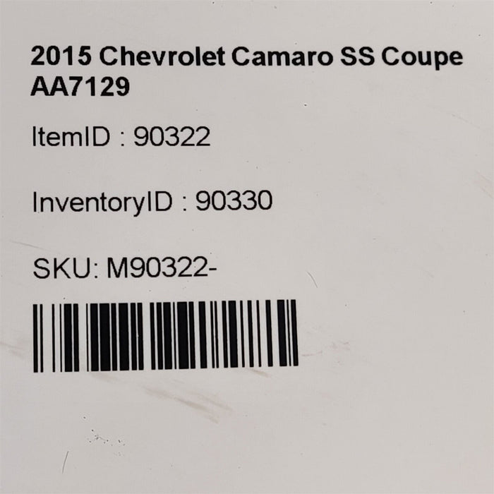 10-15 Camaro Ss Front Strut Spring Driver Aa7129