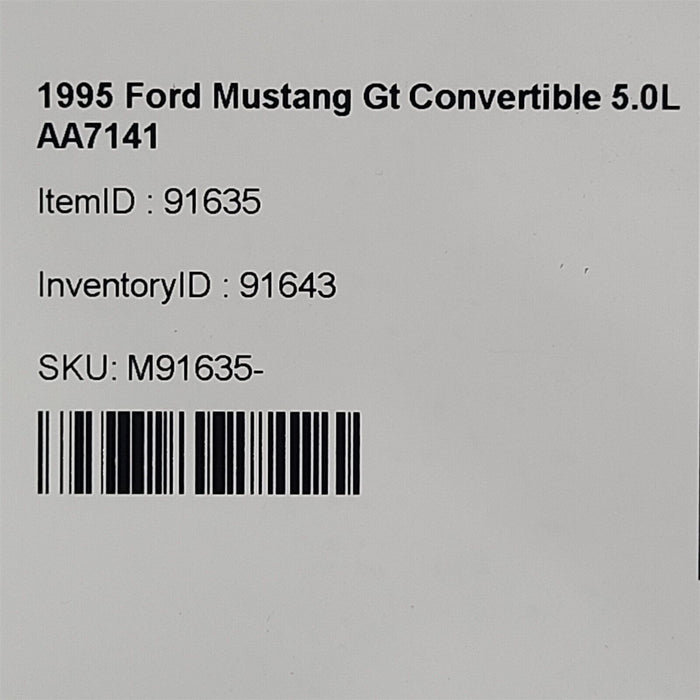 94-95 Ford Mustang Gt Low Oil Level Sensor Module F4Zf-7E453-Aa Aa7141