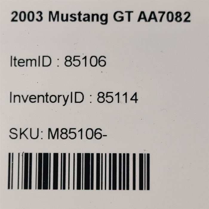 01-04 Mustang Gt Tr-3650 Clutch Fork Aa7082