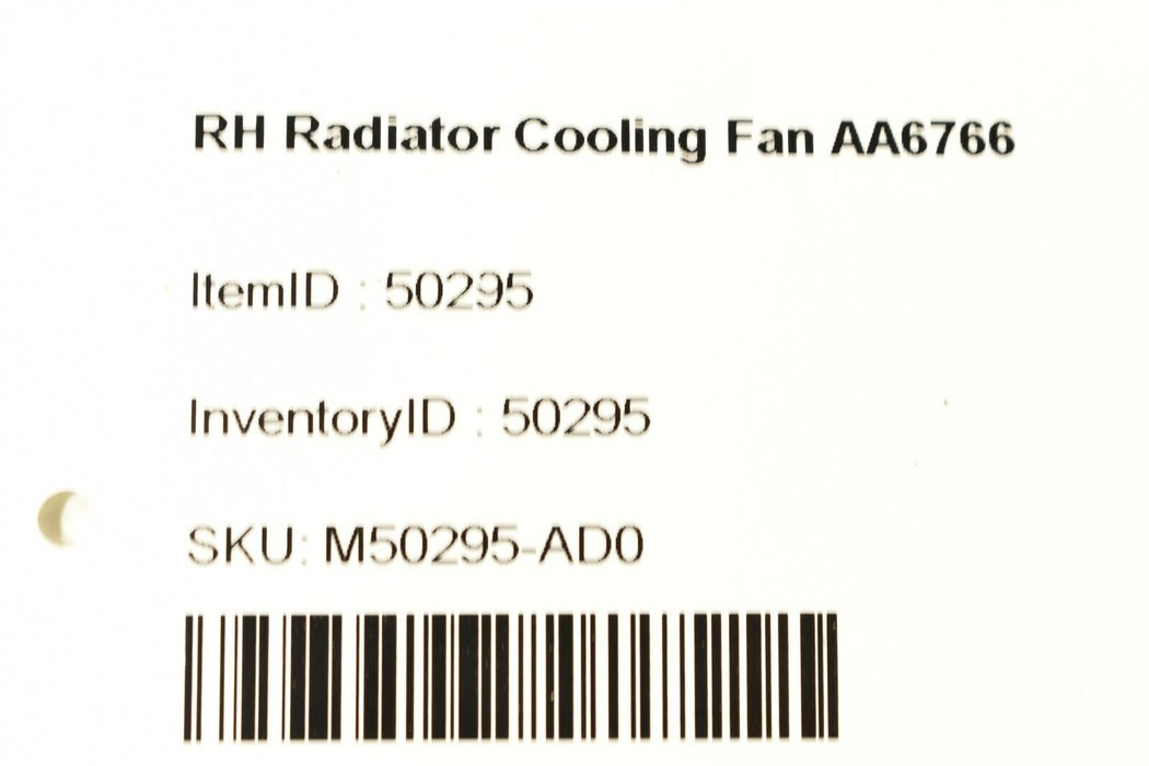 97-04 Porsche 986 Passenger Radiator Condender Cooling Fan Housing Aa6766