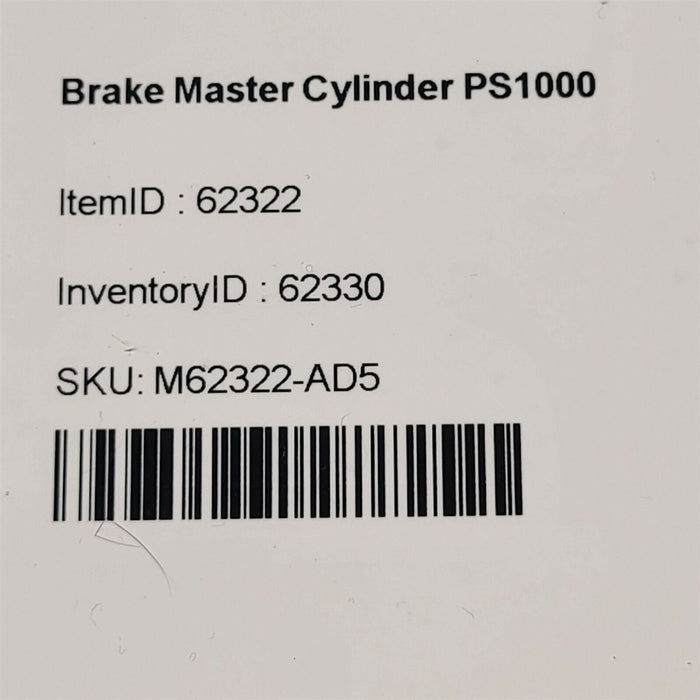 2000 Suzuki GSX Katana 750 Brake Master Cylinder 98-06 PS1000